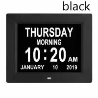 LABAICAI Day Month Year Electronic Large Dementia Table LCD Screen Alarm Clock Home Decor Calendar Digital Clock