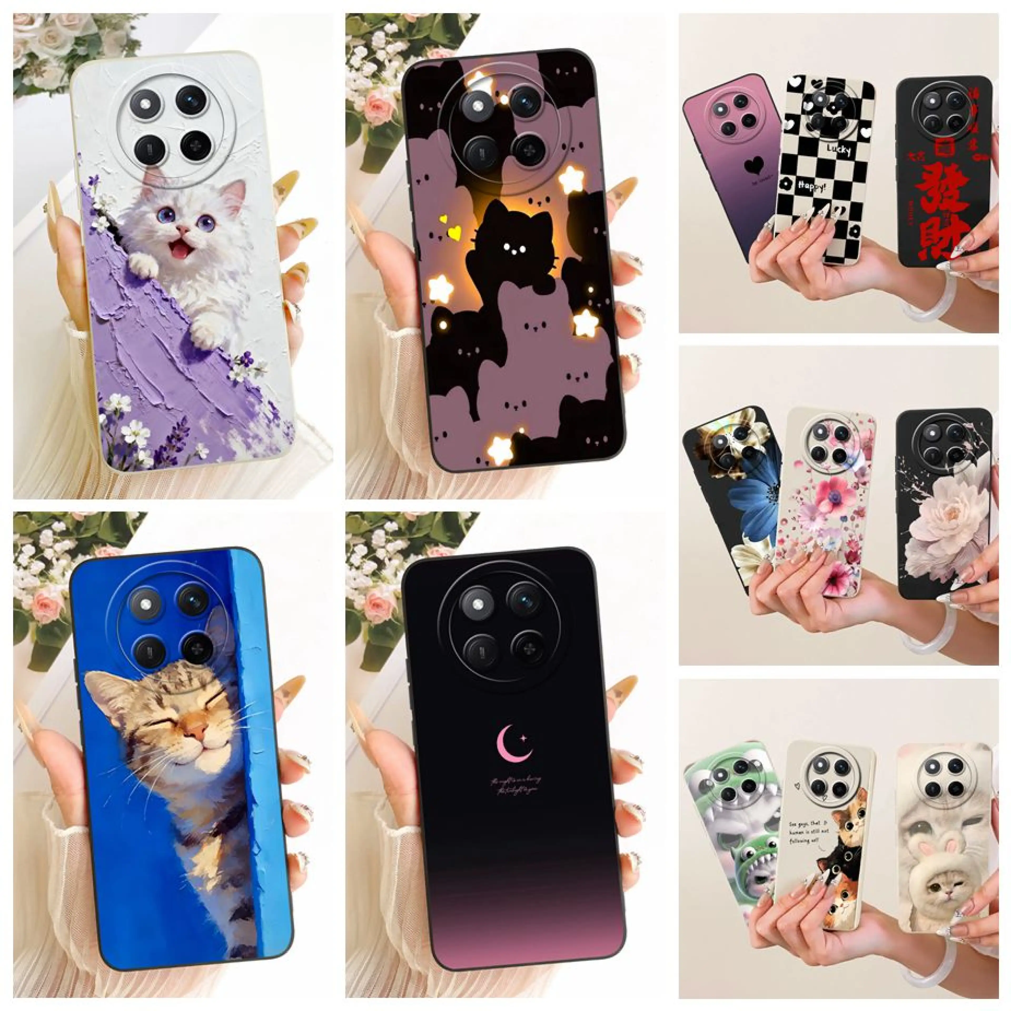 For Honor Magic 7 Lite Case BRP-NX1 Cute Cat New Cartoon Cover Soft TPU Phone Case For Honor Magic 7 Pro Magic7 Lite Casing Bags