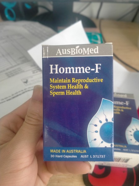 Homme-F_cải thiện sức khỏe sinh sản cho nam giới -LỌ 30 viên nhập khẩu