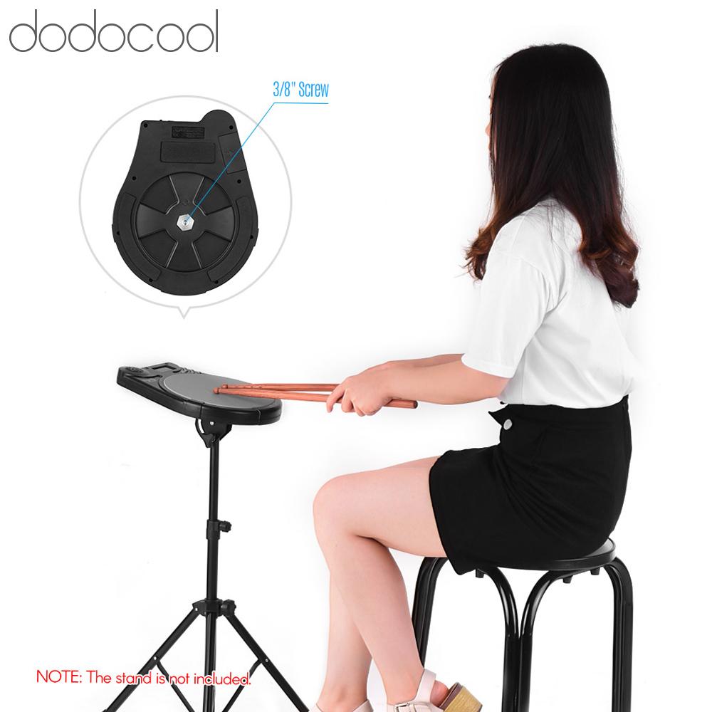 Dodocool Cherub DP-950 Mute Drum Tutor Pad luyện tập trống kỹ thuật số di động với 9 kiểu trống cài sẵn 4 chế độ luyện tập Chức năng Metronome Màn hình LCD Nhịp điệu có thể điều chỉnh Nhịp độ nhịp
