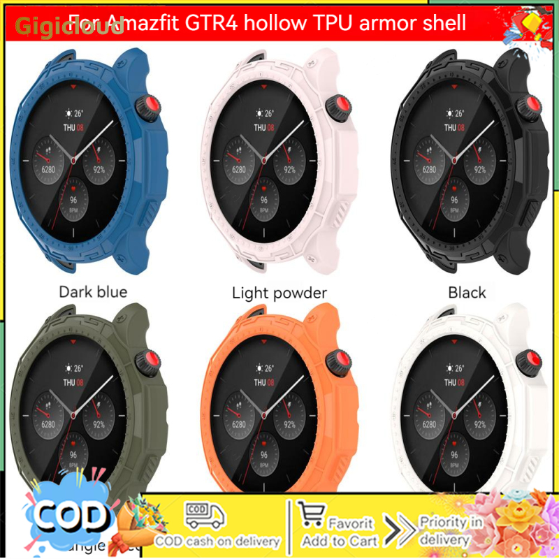 Smart Watch Case Ultra-thin Protective Cover Bumper Hollow Shell With Scale Compatible For Huami Amazfit Gtr4 ราคา 63 บาท*ส่งฟรี