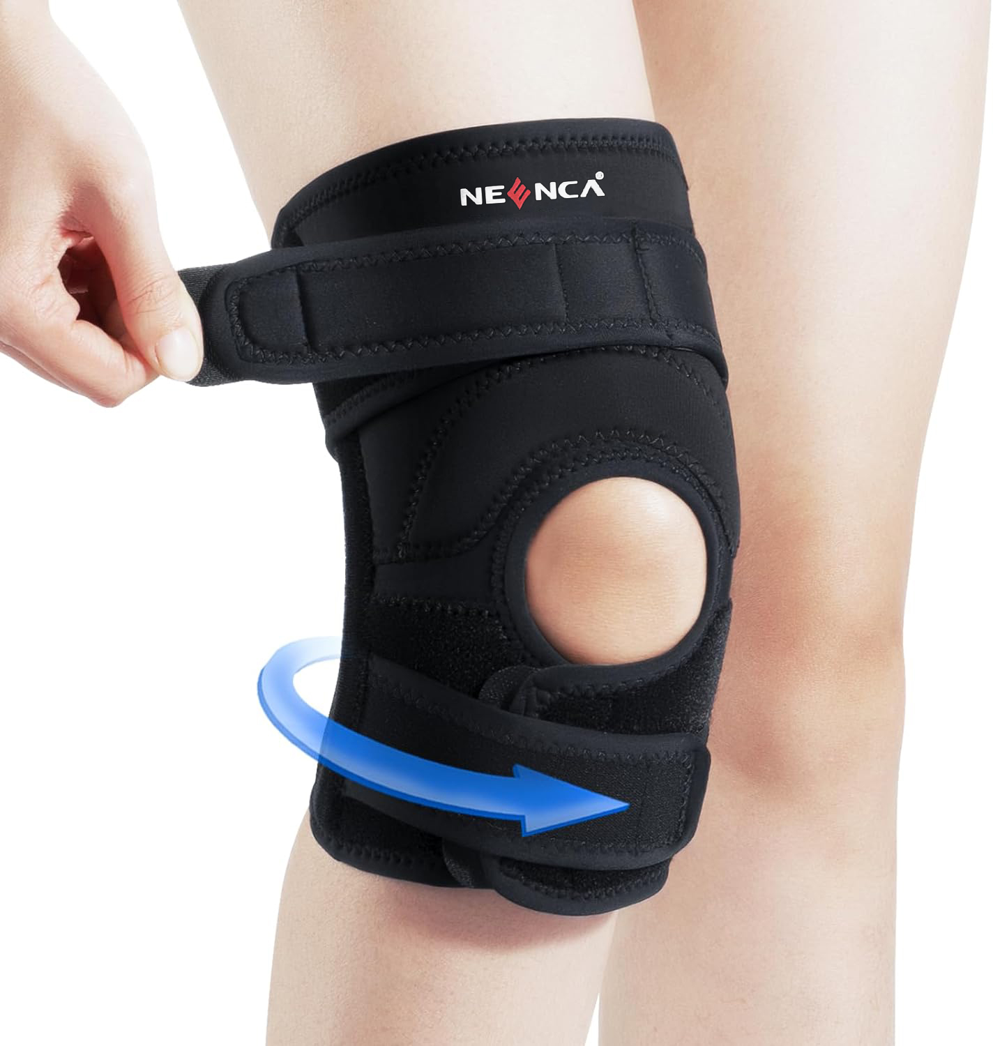 Băng cố định gối neenca với cân bằng hai bên-Nẹp đầu gối cho đau đầu gối. Viêm khớp, bảo vệ đầu gối để đau đầu gối meniscus nước mắt, acl, phục hồi chấn thương, chạy, tập luyện