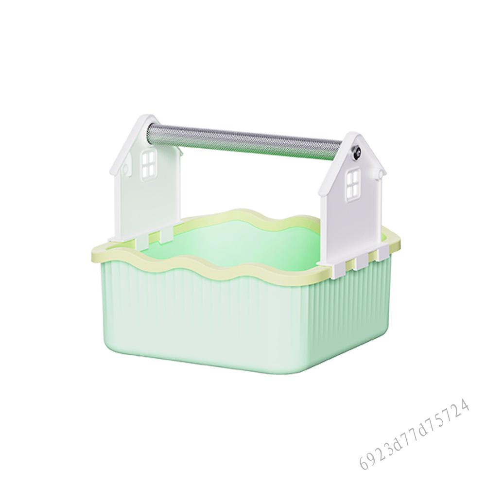 Bệ tập đi vệ sinh cho vẹt - Khung cột đại tiện cố định có bệ sàn