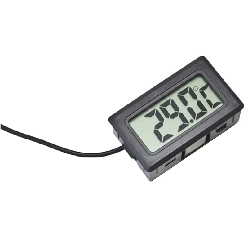 HH Mini LCD Nhiệt kế kỹ thuật số với không thấm nước thăm dò trong nhà ngoài trời thuận tiện cảm biến nhiệt độ cho tủ lạnh tủ lạnh hồ cá