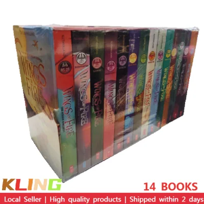 [SG stock] Wings of Fire Book Set by Tui T. Sutherland English Fiction Book (14 Books) Poison Jungle Dangerous Gift The Jade Mountain Prophecy Children Day Gift