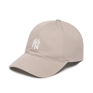 สินค้า MLB หมวกแก๊ป  UNISEX CURVED CAP 3ACP7701N 50BGS NEW YORK YANKEES BEIGE
