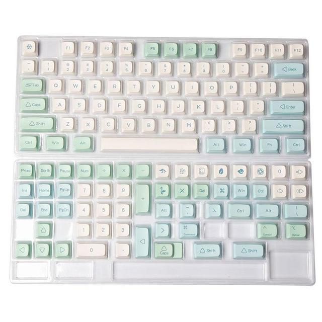 Yingke Keycool Bộ Phím bấm nghệ nhân đá bạc hà xda Keycaps cho bàn phím cơ PBT dye-thăng hoa bàn phím Bàn tự làm phụ kiện