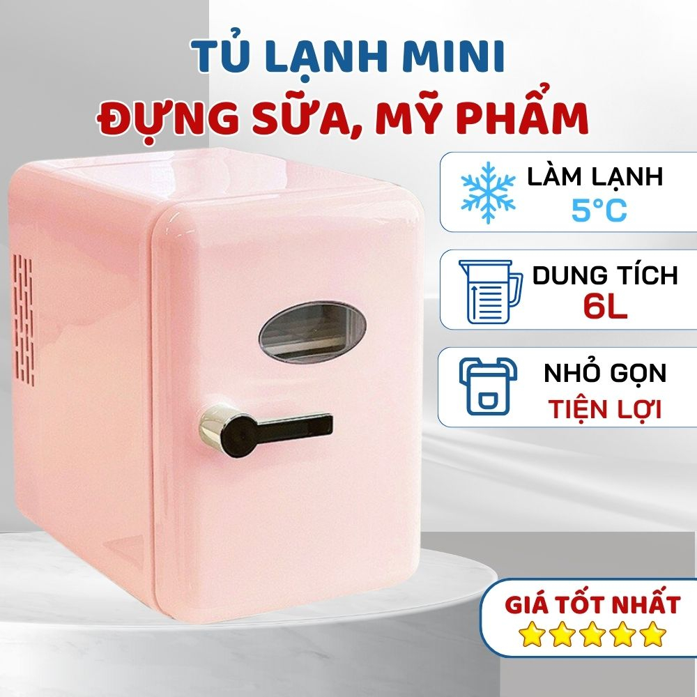 Tủ Lạnh Mini Đựng Mỹ Phẩm, Tủ Lạnh Trữ Sữa Cho Bé Làm Lạnh Nhanh Tiết Kiệm Điện Bảo Quản Tốt Dung Tí