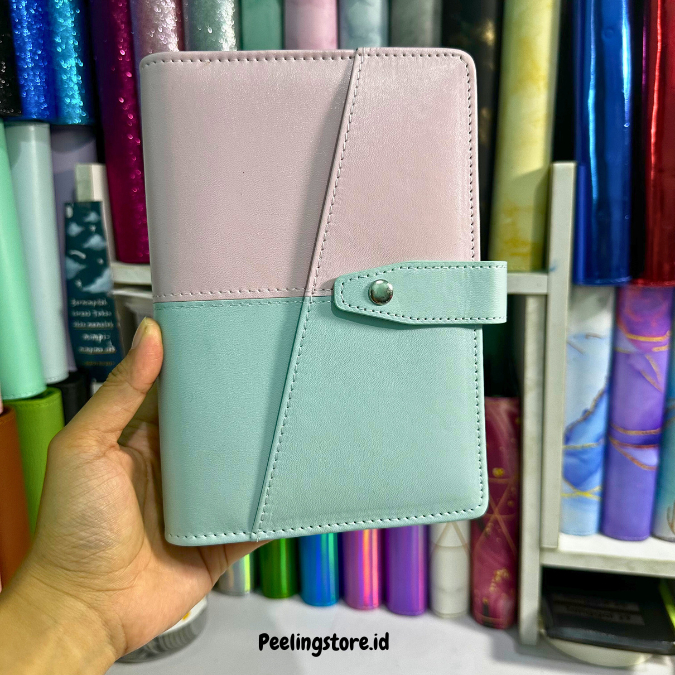[BINDER KULIT SAJA] Cover Binder Dua Warna / Binder Keuangan / Binder Nabung