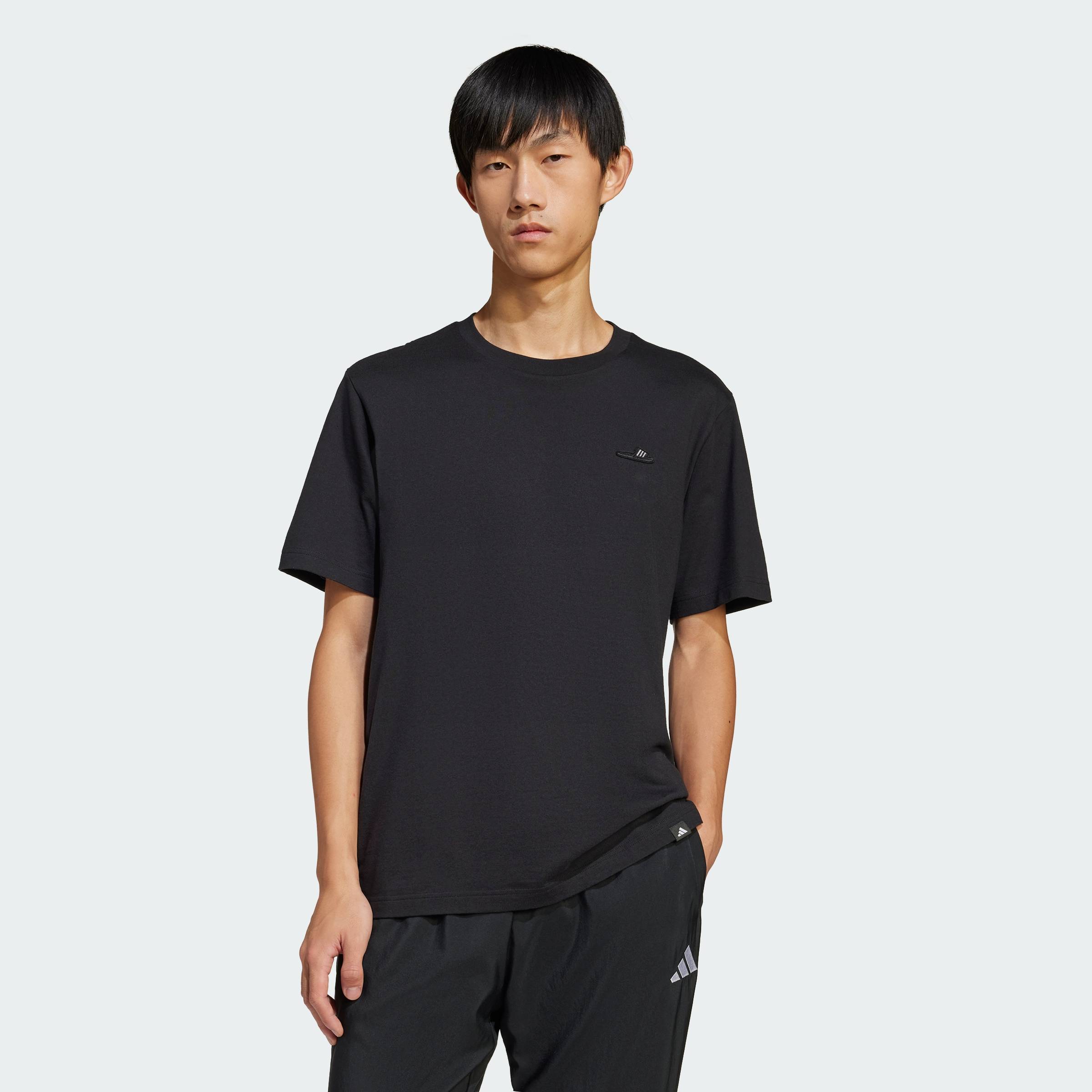 [28-31.7-VOUCHER 15%] adidas Phong cách sống Áo Thun Graphic Lounge Slide Nam Đen JJ4003