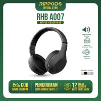 Rippods Headphone Bluetooth Bass Noise Cancelling Wireless Headset Gaming Black