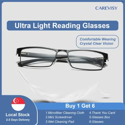 (Gift for parents) CAREVISY Classic Reading Glasses Presbyopic Presbyopia Glasses Far Sighted Glasses Spectacles for Adults Men Women C6006