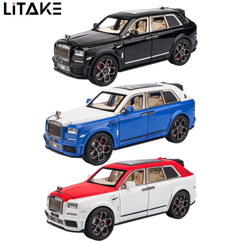 EastVita 1/22 Mansory Cullinan ล้อแม็กดึงกลับรถโมเดลรถจำลองโมเดลพร้อมไฟเสียงสำหรับตกแต่งบ้านคอลเลกชัน ราคา 495 บาท*ส่งฟรี