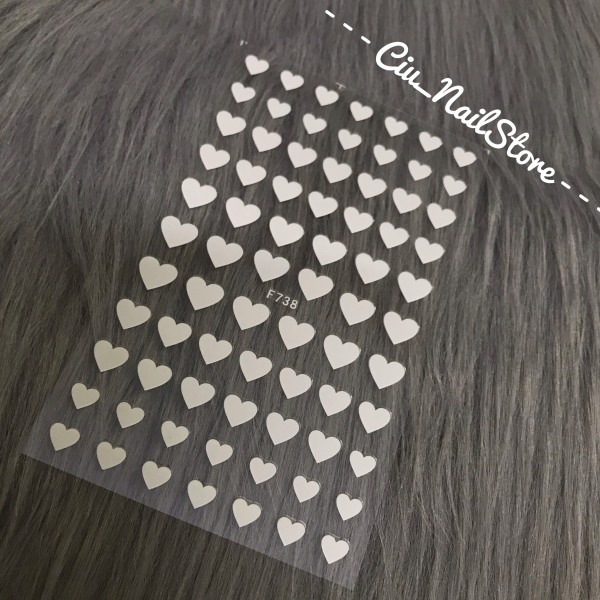 STICKER DÁN MÓNG HÌNH TRÁI TIM giá rẻ