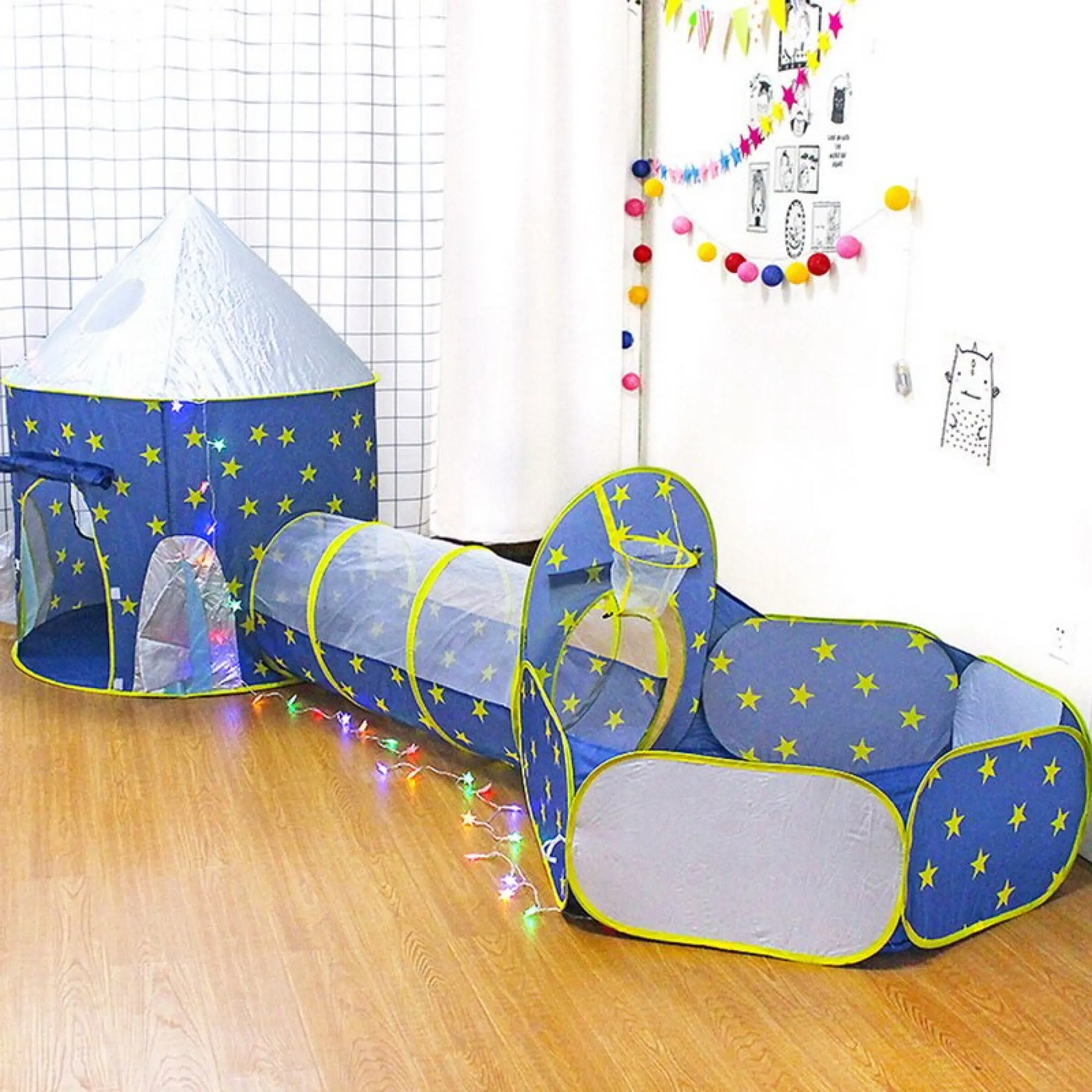toy tent tunnels 3 in 1