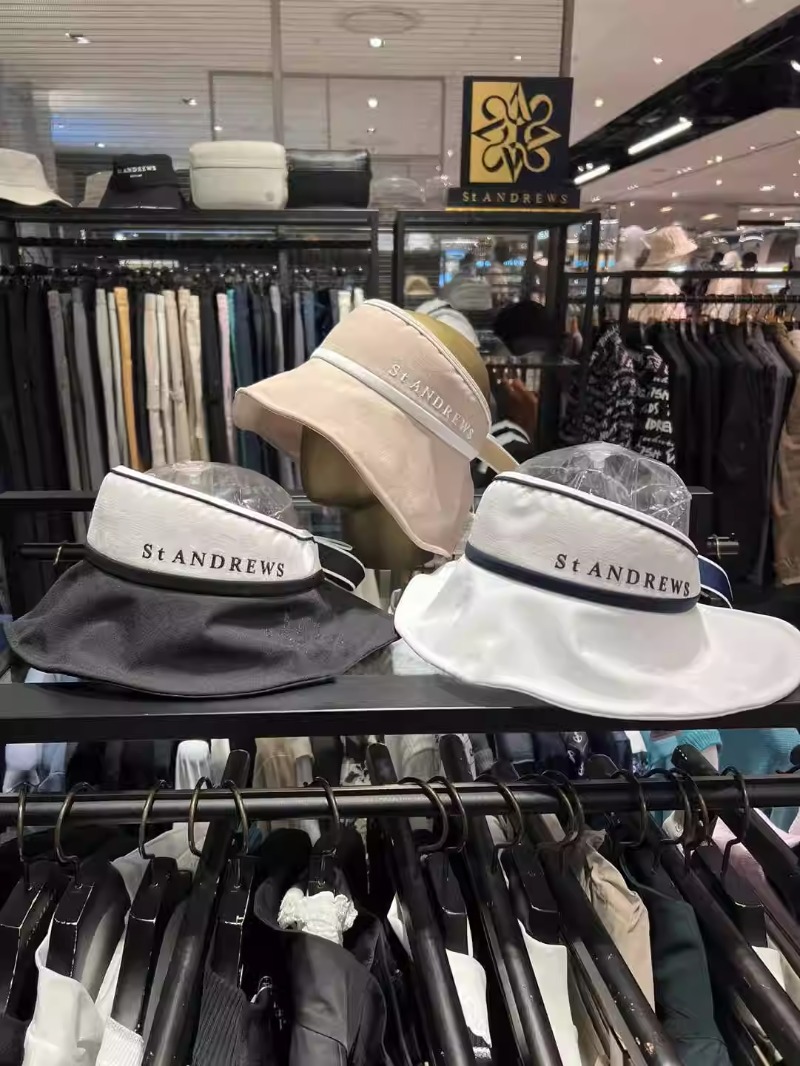 St Andrews mùa hè Golf Hat Lady Webbing Fisherman Hat Golf Sun Sun Sun Sun Sun Giải trí Rỗng Top Hat