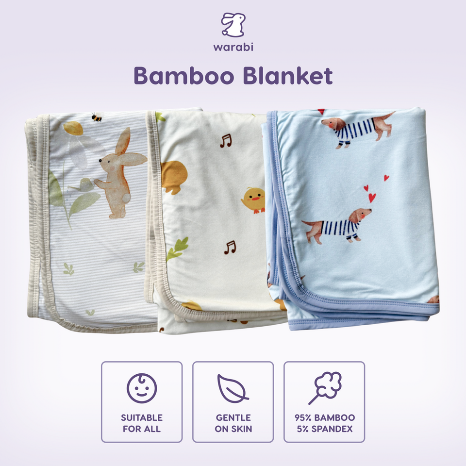 Bamboo Snuggle Blanket – Ultra-Soft Breathable Baby-Safe Lightweight & Cozy for All Temperature