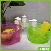 Round/Square Soap Dispenser with Free Sponge - 