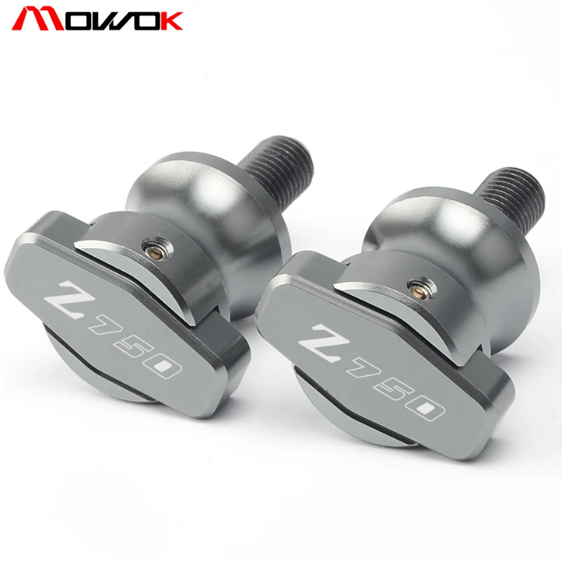 MDY8774-SHOPM10 CNC High Quality LOGO z750 Swingarm Sliders Spool Green For Kawasaki Z750 Z750S 2005-2013 Z750R 2011 2012 2013