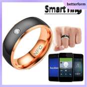 BETTERFORM Smart Ring - NFC Stainless Steel Wearable Ring