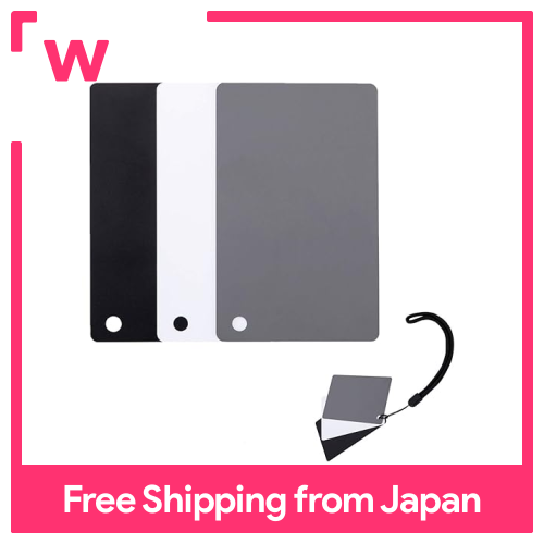 JJC Camera kiểm tra màu 3 trong 1 thẻ màu xám 18% Thẻ cân bằng trắng Thẻ cân bằng trắng Thẻ trắng bìa đen thẻ màu xám ngăn chặn hiệu chuẩn kỹ thuật số camera kiểm tra tiếp xúc