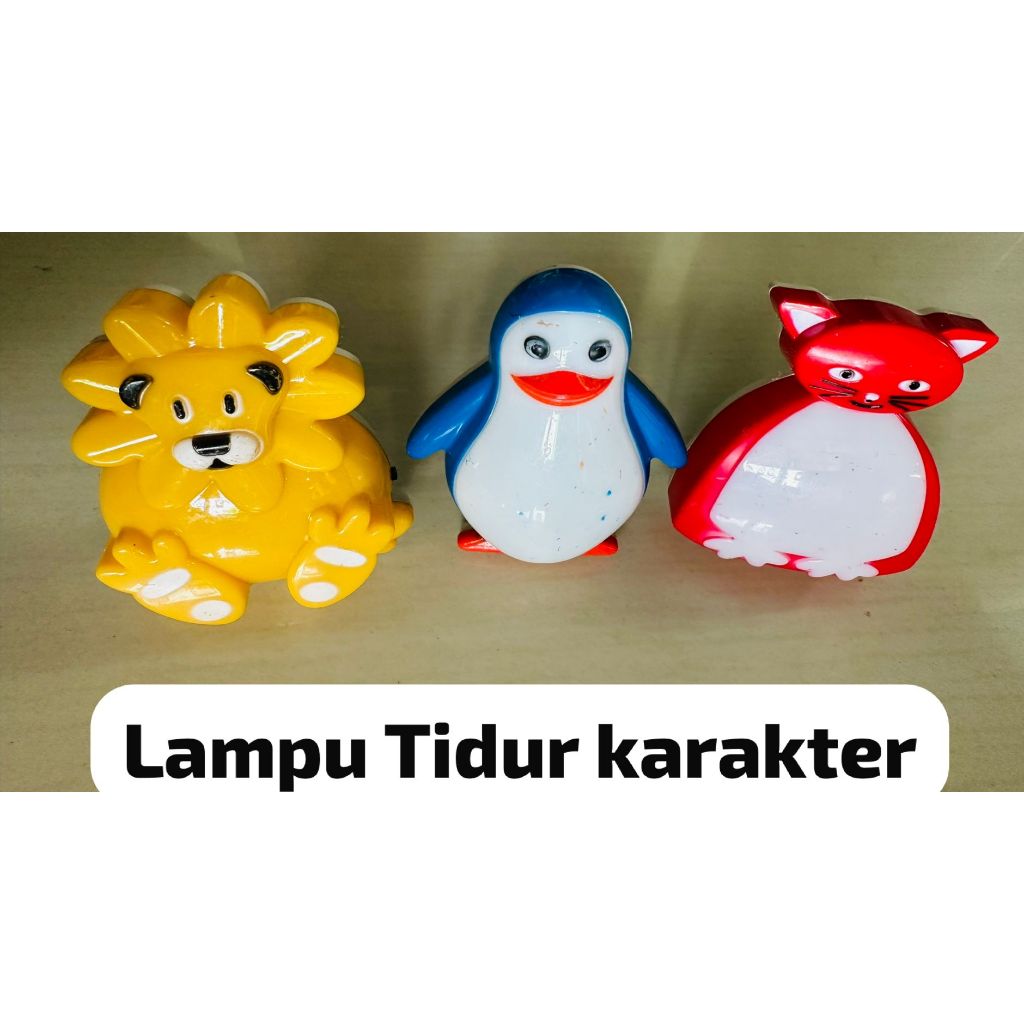 TERMURAH Lampu Tidur LED Karakter Lampu Hias Lorong Kamar Karakter WARNA AC 220V 05W