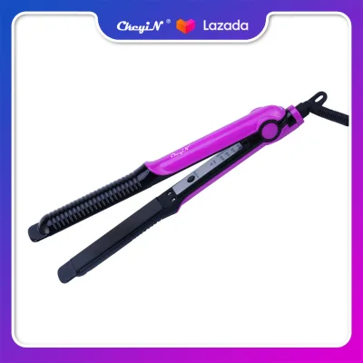 2 in 1 Hair Straightener and Hair Curler Temperature Adjustable Hair Flat Iron PTC Fast Heating Hair Curling Wand Hair Styling Tools HS248P