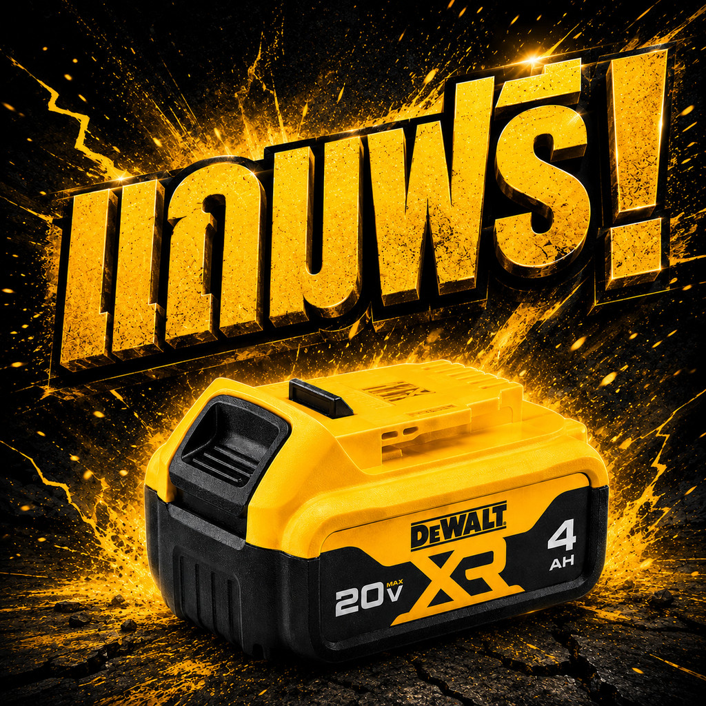 (ของแถม) DEWALT แบตเตอรี่ 20V 4.0Ah รุ่น DCB182P ราคา 99,999 บาท*ส่งฟรี
