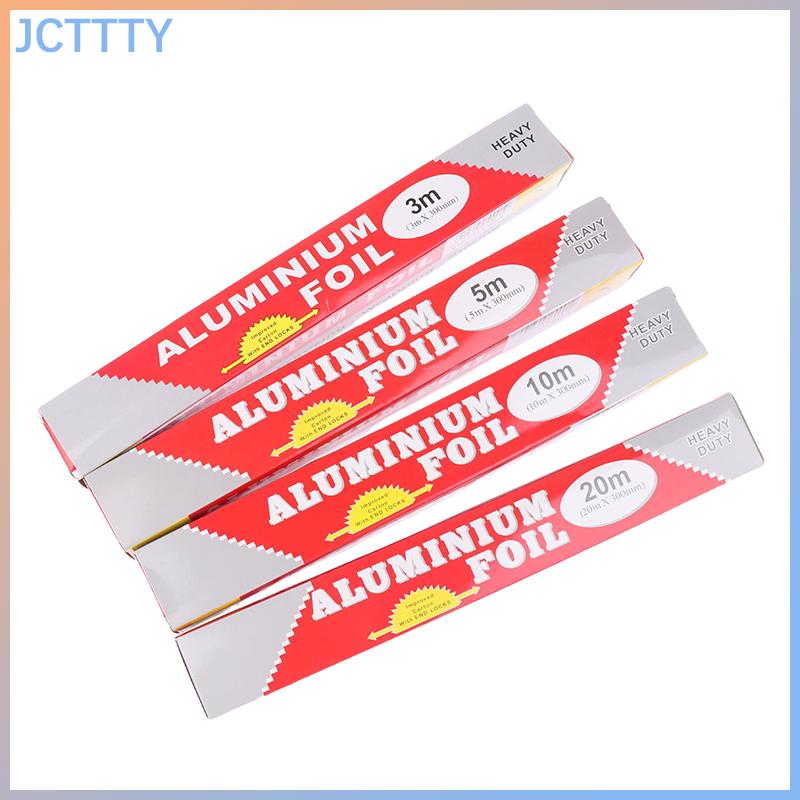 JCTTTY กระดาษฟอยล์อลูมิเนียมแบบหนาสำหรับใช้ในครัวเรือนกระดาษฟอยล์สำหรับอบบาร์บีคิว ราคา 22 บาท*ส่งฟรี