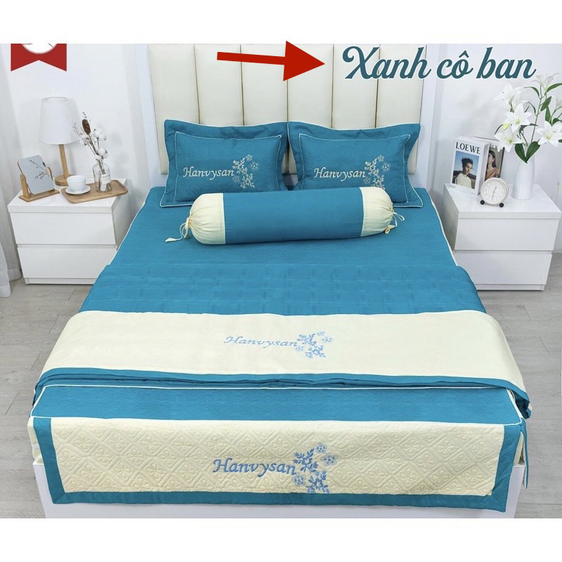[ Big sale ] Ga phủ satin trần bông cao cấp che phủ 3 hướng kích thước 1m6-1m8-2m2