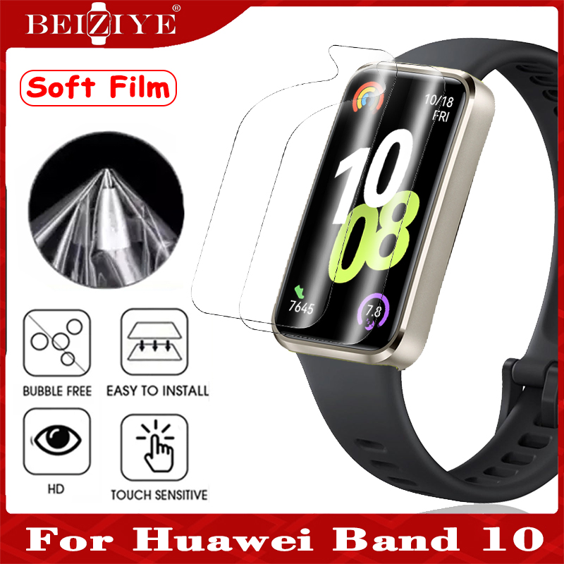 Hydrogel Protection Film for huawei band 10 ฟิล์ม Screen Protector Soft Film ฟิล์มไฮโดรเจล ฟิล์ม huawei band10 ฟิล์มนุ่ม Protective Film Not Glass ราคา 59 บาท*ส่งฟรี