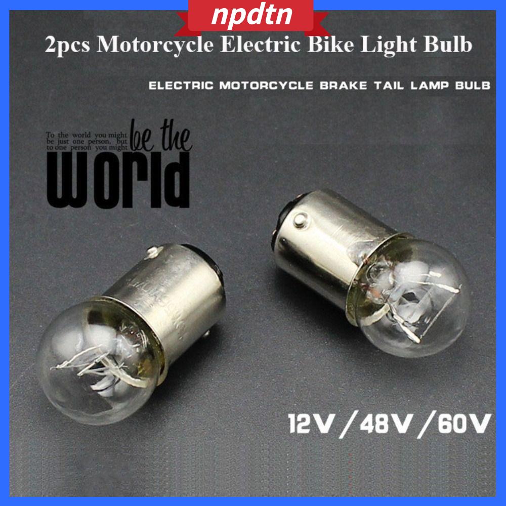 NPDTN 2pcs 12V 48V 60V Bóng Đèn Xe Máy 2 phong cách Bóng đèn Mới Bóng đèn hậu Phụ tùng xe đạp điện