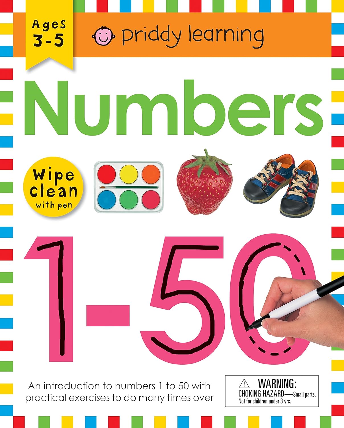 Sách - Wipe Clean Workbook: Numbers 1-50: Ages 3-5; wipe-clean with pen - (Nhã Nam HN Kho)