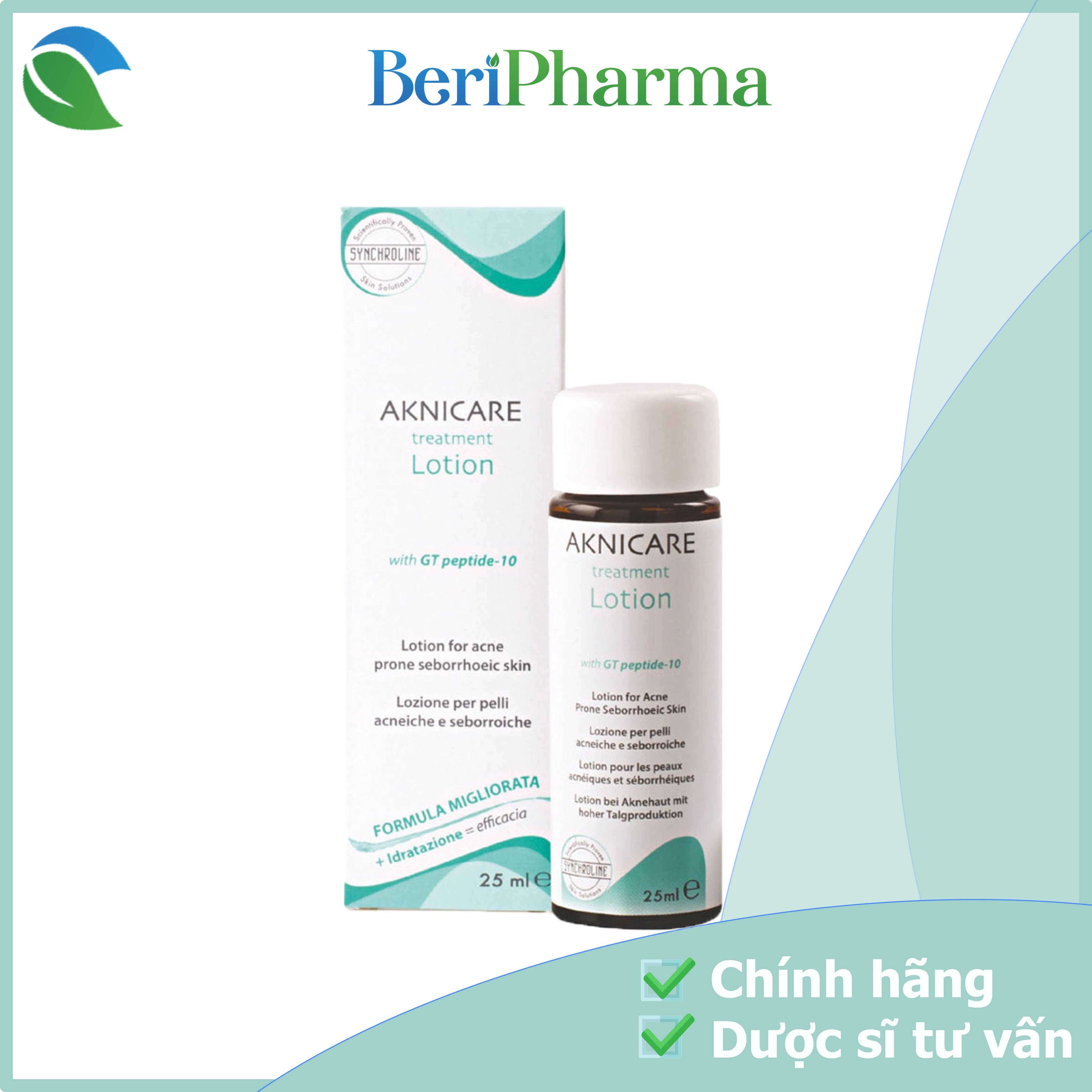 HCMAknicare Kiểm Soát Mụn Viêm Treatment Lotion 25ml