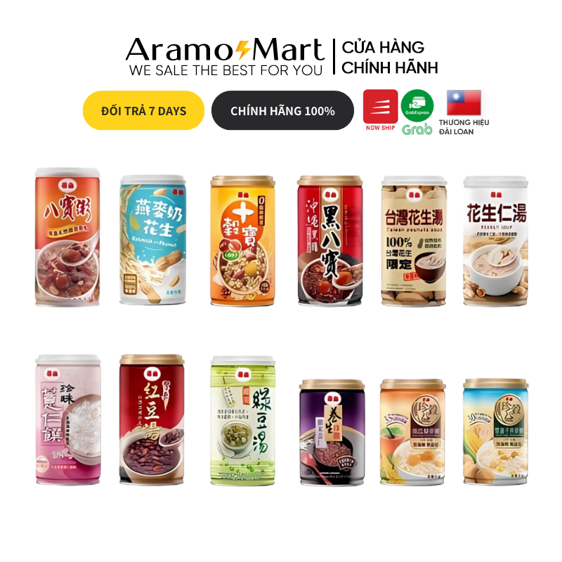 Chè & ngũ cốc ăn liền ăn sáng tiện lợi an toàn cho sức khoẻ Taisun Đài Loan dạng đóng hộp 330 gram/ hộp