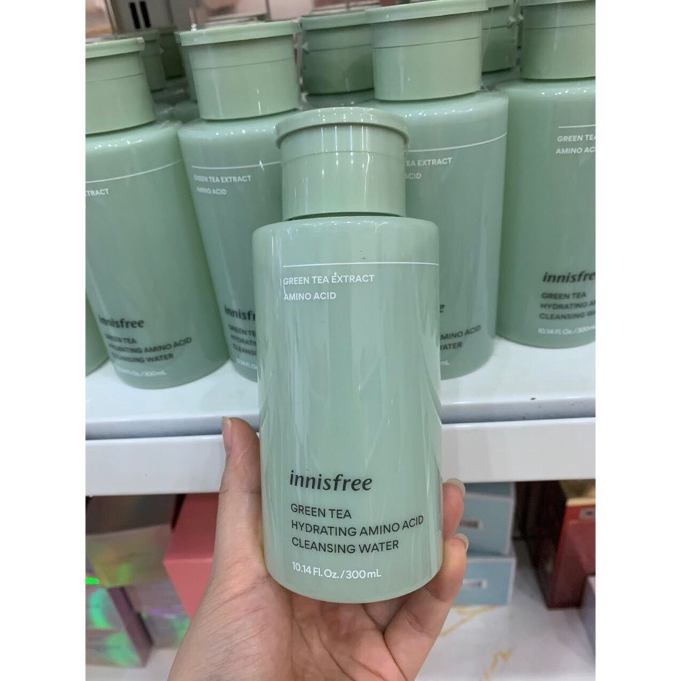 Nước Tẩy Trang Trà xanh Innisfree Green Tea Hydrating Amino Acid Cleansing Water 300ml mẫu mới 2022
