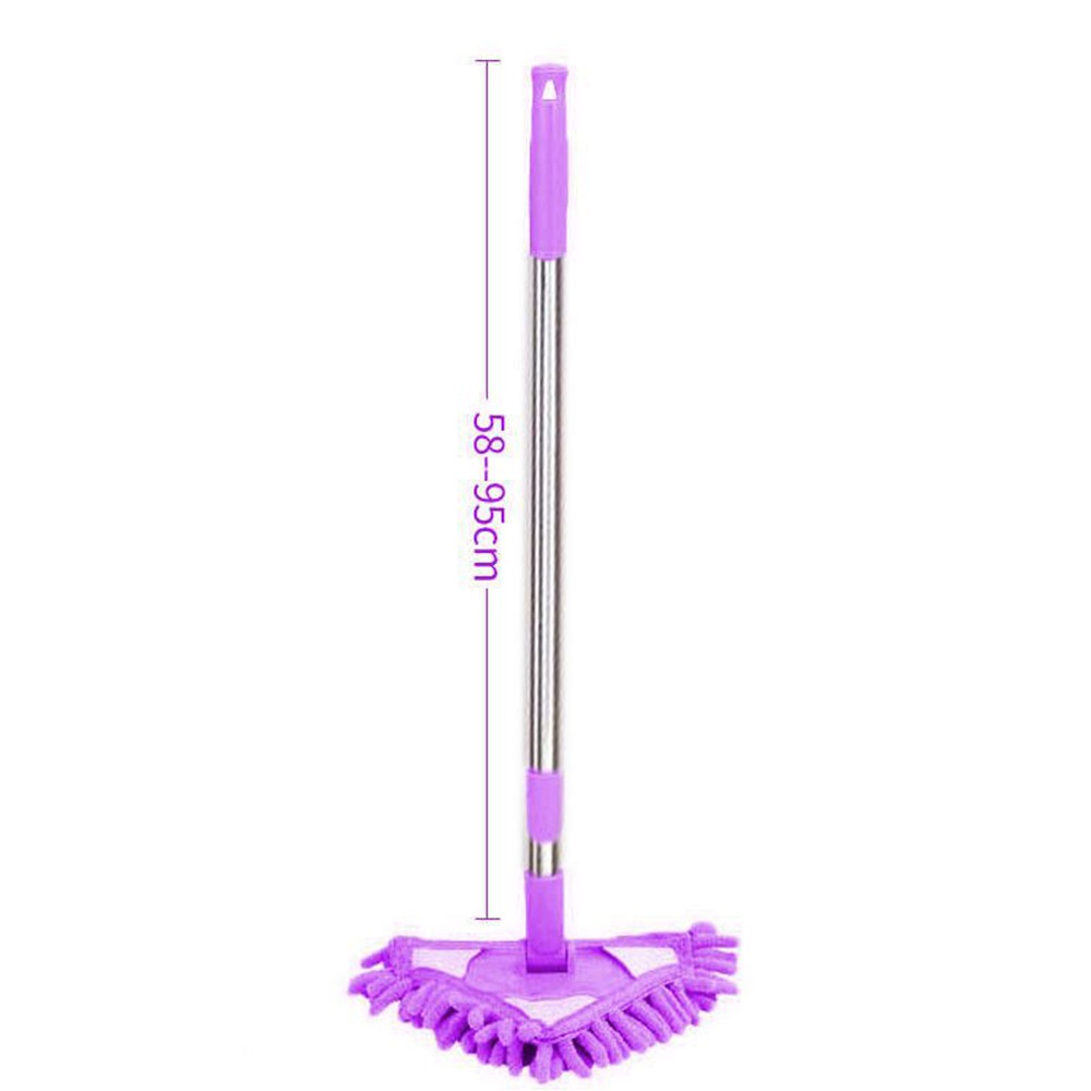 HUISHU Tam giác Cây lau nhà Đa chức năng Xoay 180 độ Cây lau nhà Mini  Làm sạch tường Cây lau nhà loại bỏ bụi - 4