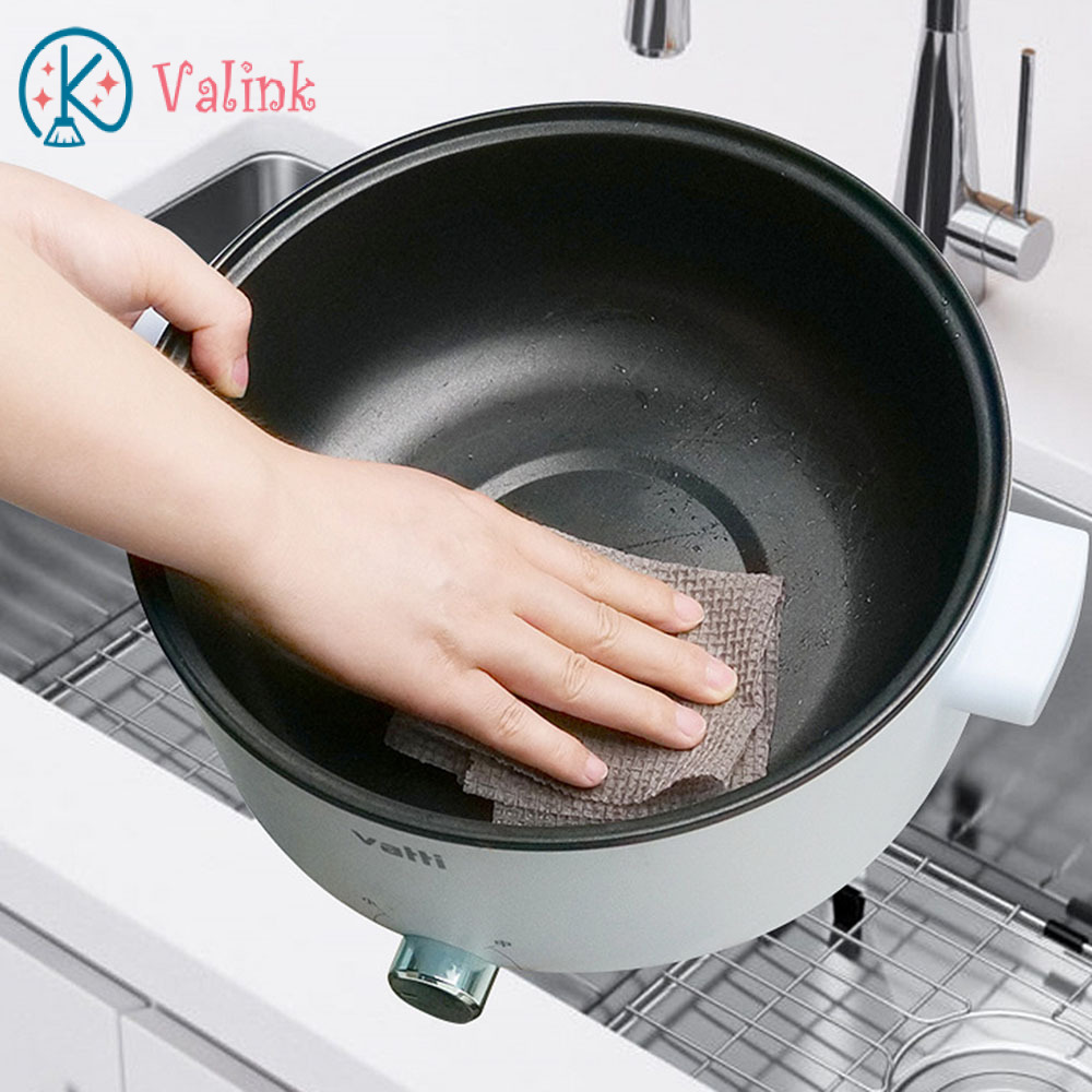 Valik 25 miếng giẻ lau dùng một lần chống mài mòn dày dặn vải cọ rửa tạo bọt gia dụng để làm sạch nồi bếp