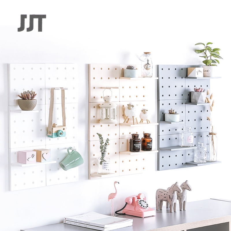 JJT Nhựa khoang Board lưu trữ phòng khách nhà bếp phòng ngủ Vách ngăn treo tường kệ treo tường
