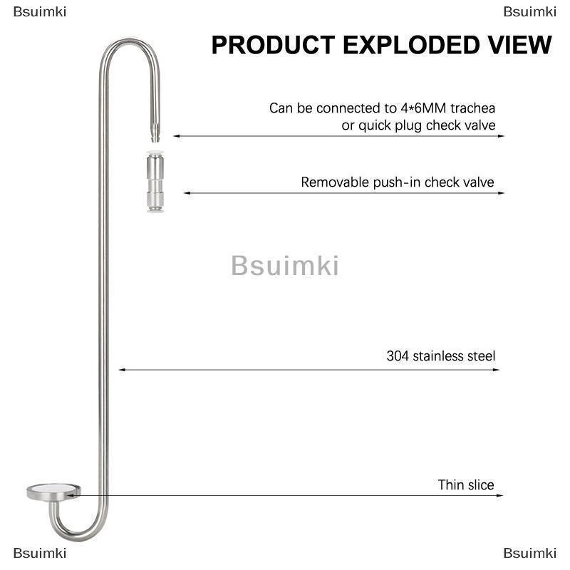 [COD] Bsuimki Zrdr Aquarium CO2 Máy phun sương CO2 khuếch tán gương 304 thép không gỉ áp lực giảm solenoid van Refiner cho thực vật thủy sinh tăng trưởng Fish Tank CO2 Refiner