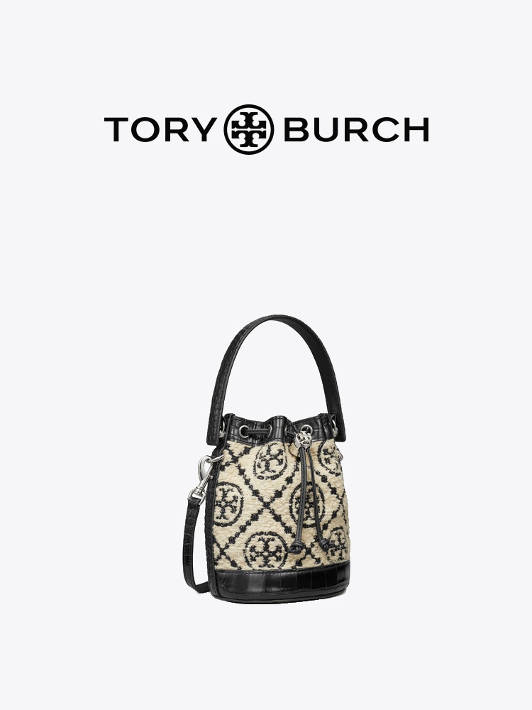 TORY BURCH T MONOGRAM Mini One Shoulder Bucket Bag 152401 ราคา 5,881 บาท*ส่งฟรี