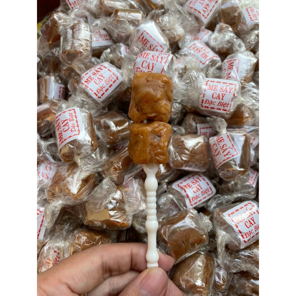  Kẹo me Thái sấy cay Trường Xương tặng kèm muối chấm 500gr - hottrend trà me 