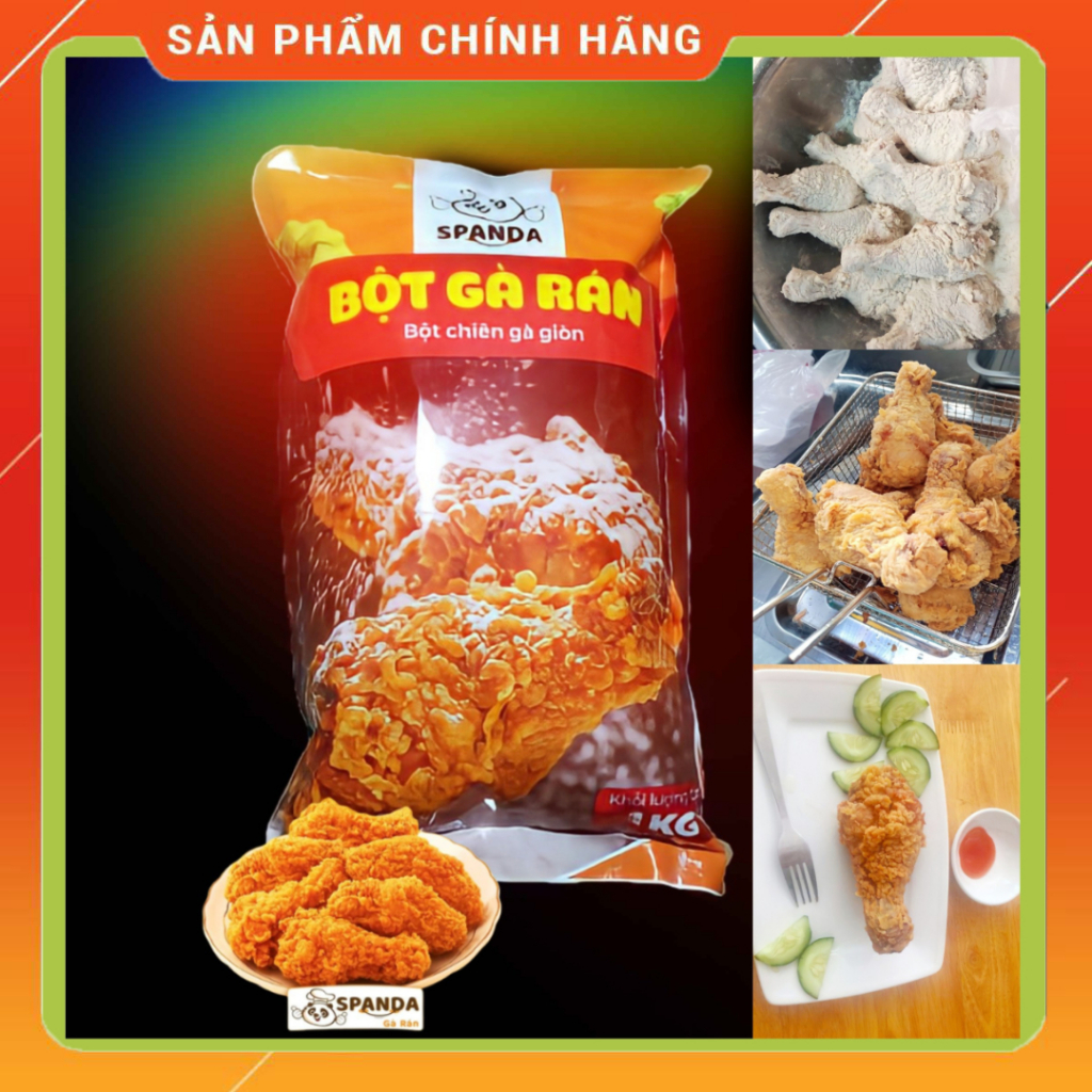 Bột chiên gà rán KFC Spanda 1kg , chuyên cung cấp bột các tiệm và chuỗi gà rán