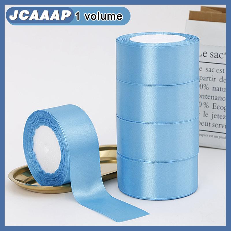 JCAAAP Ruy-băng lụa nhiều màu 4 cm ruy-băng polyester một mặt ruy-băng đóng gói quà tặng phụ kiện nơ ruy-băng