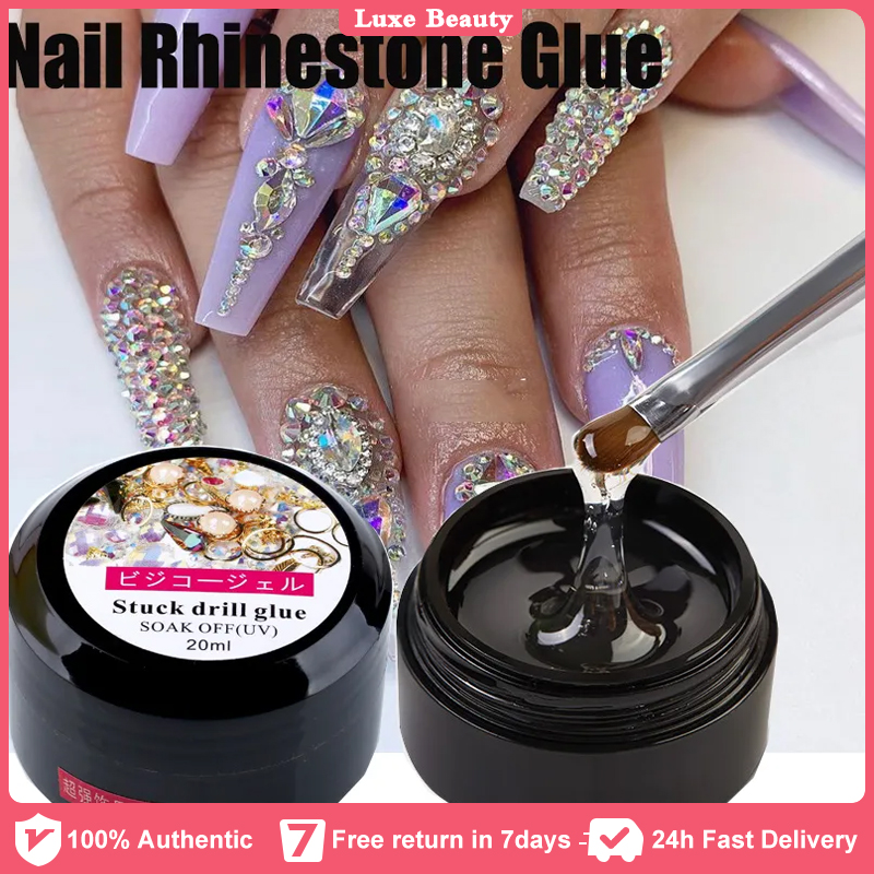 Makartt Nail Rhinestone Glue Gel Clear Nail Gem Glue Gel Super Strong  Adhesive Nail Art Glue Gel for Nail Decorations 3D Stones - AliExpress