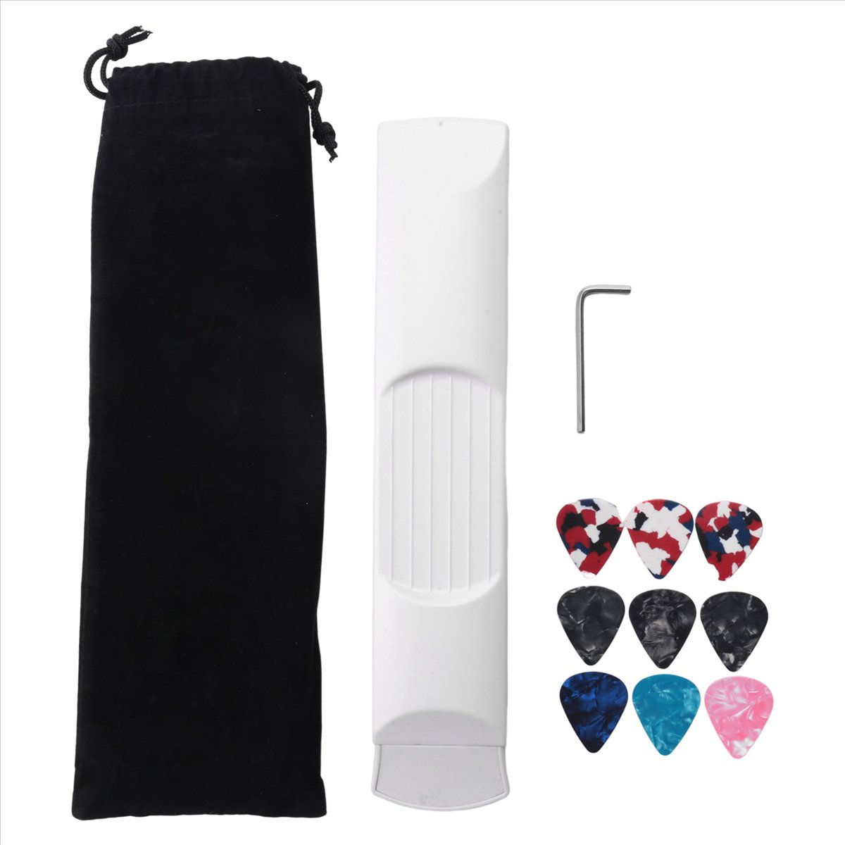 (LAXE) Pocket Guitar Practice Neck, Guitar Trainer 6 Fret Portable Guitar Chord Practice Tool for Beginner