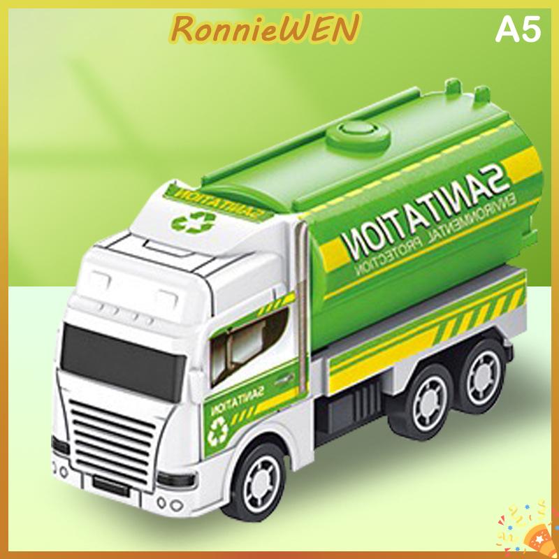 [RonnieWEN] Trẻ em Đồ chơi xe hơi quán tính vệ sinh xe tải mô hình kéo trở lại kỹ thuật quân sự Xe chữa cháy động cơ bé trai đồ chơi cho trẻ em Quà tặng - 5