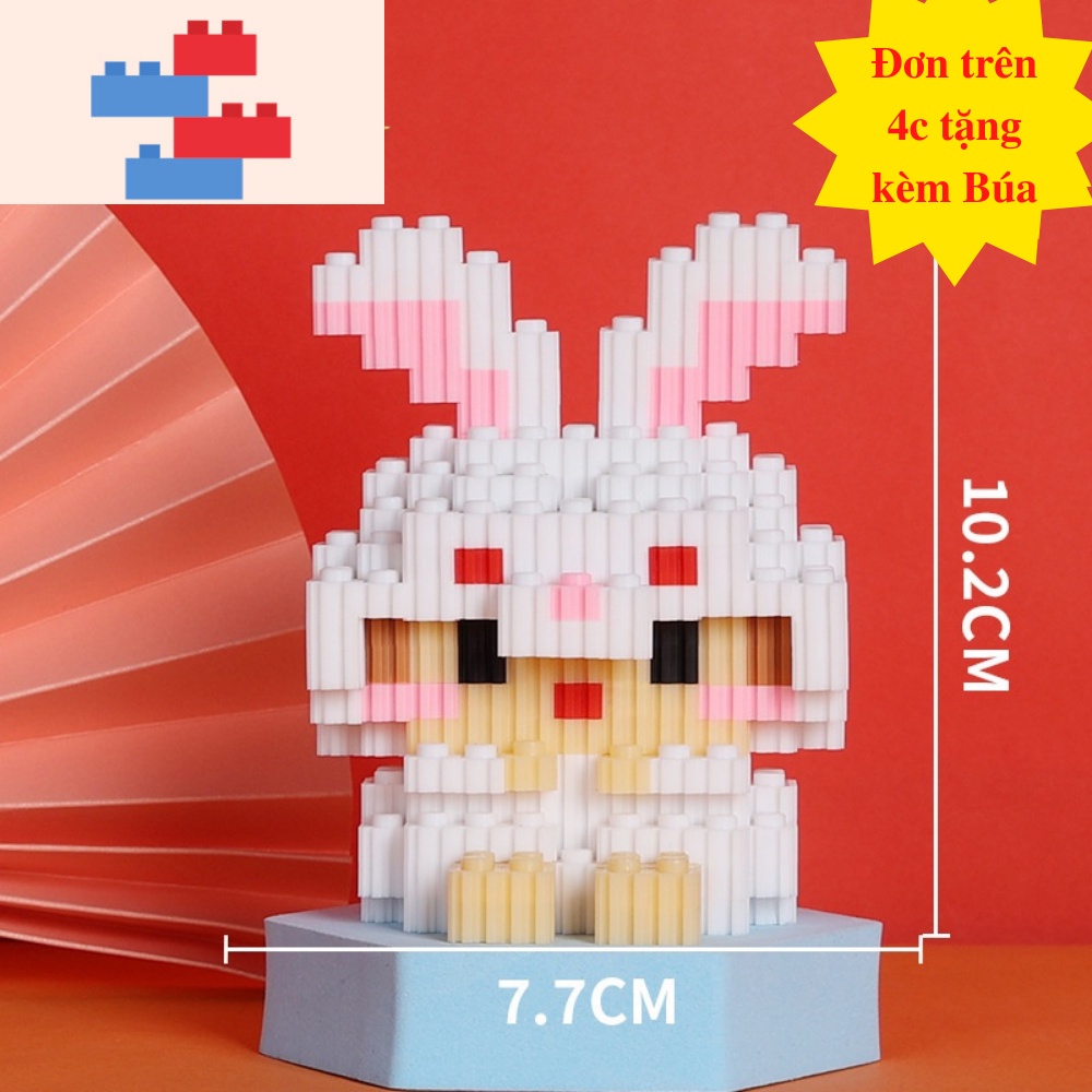 Mô hình Lắp ráp 12 Con Giáp, Đồ chơi lắp ráp Xếp hình 12 con giáp Tý,Sửu,Dần,Mẹo,Thìn,Tỵ,Ngọ,Mùi,Thân,Dậu,Tuất,Hợi.