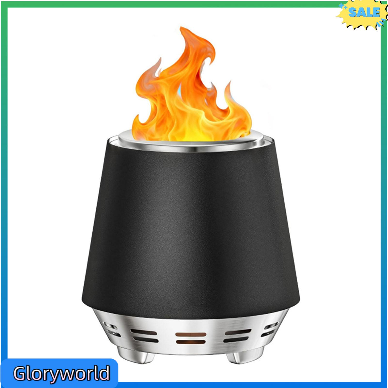 Gloryworld chống bụi Firepit Sân Sau Cháy Pit Xách Tay Thép Không Gỉ Không Khói Pit Với Đứng Dài Thời gian cháy Bàn Cắm Trại Nóng Cho hiên ngoài trời Sân Sau BBQ Và Du Lịch Trong Châu Á