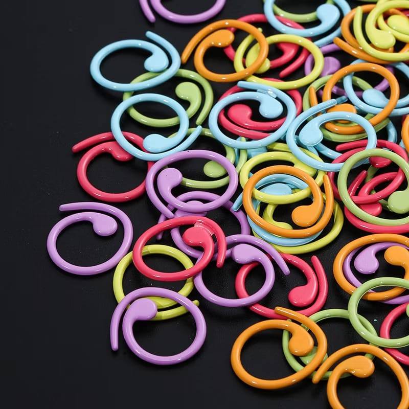 10pcs Metal Stitch Marker Knitting Crochet Tool